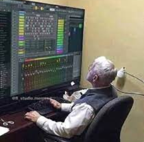 Vanaisa kasutamas FL Stuudiot